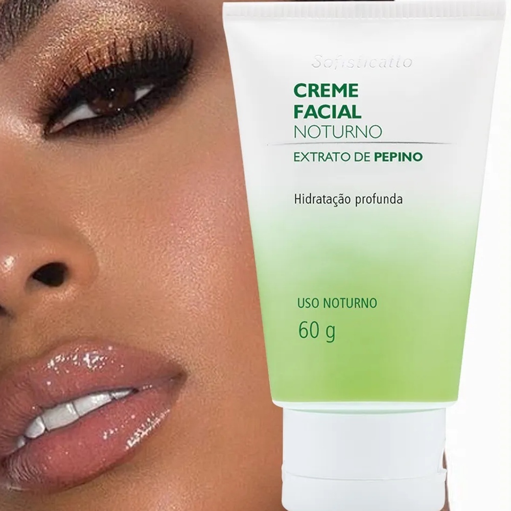 Creme De Pepino Hidratante Noturno Facial Rosto Hidratado