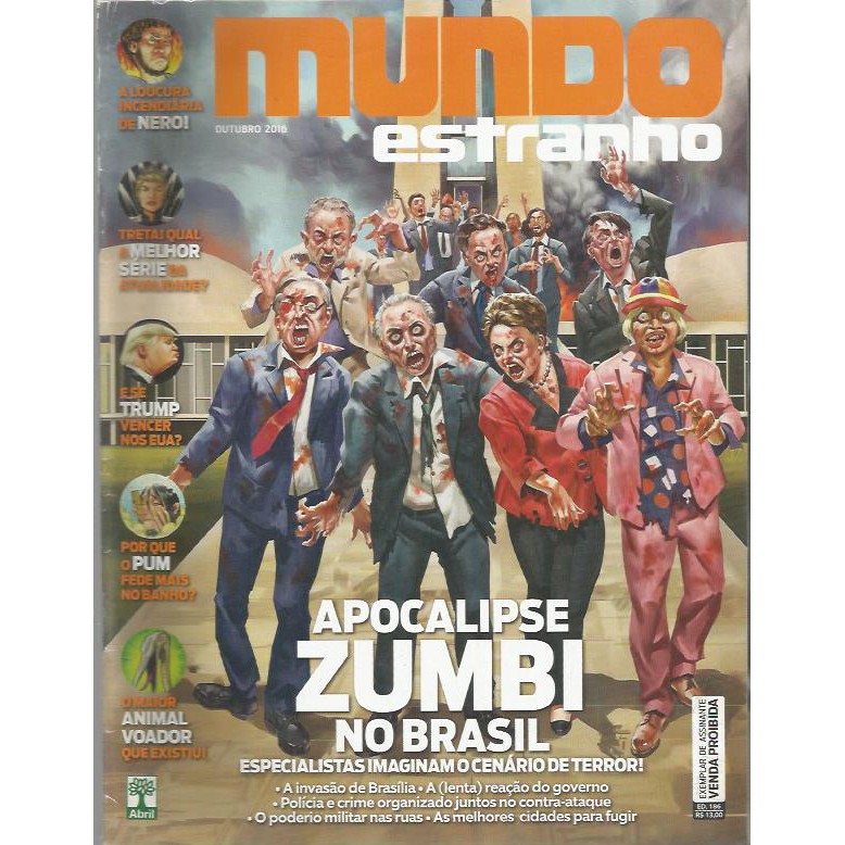 Revista Mundo Estranho Apocalipse Zumbi No Brasil Shopee Brasil