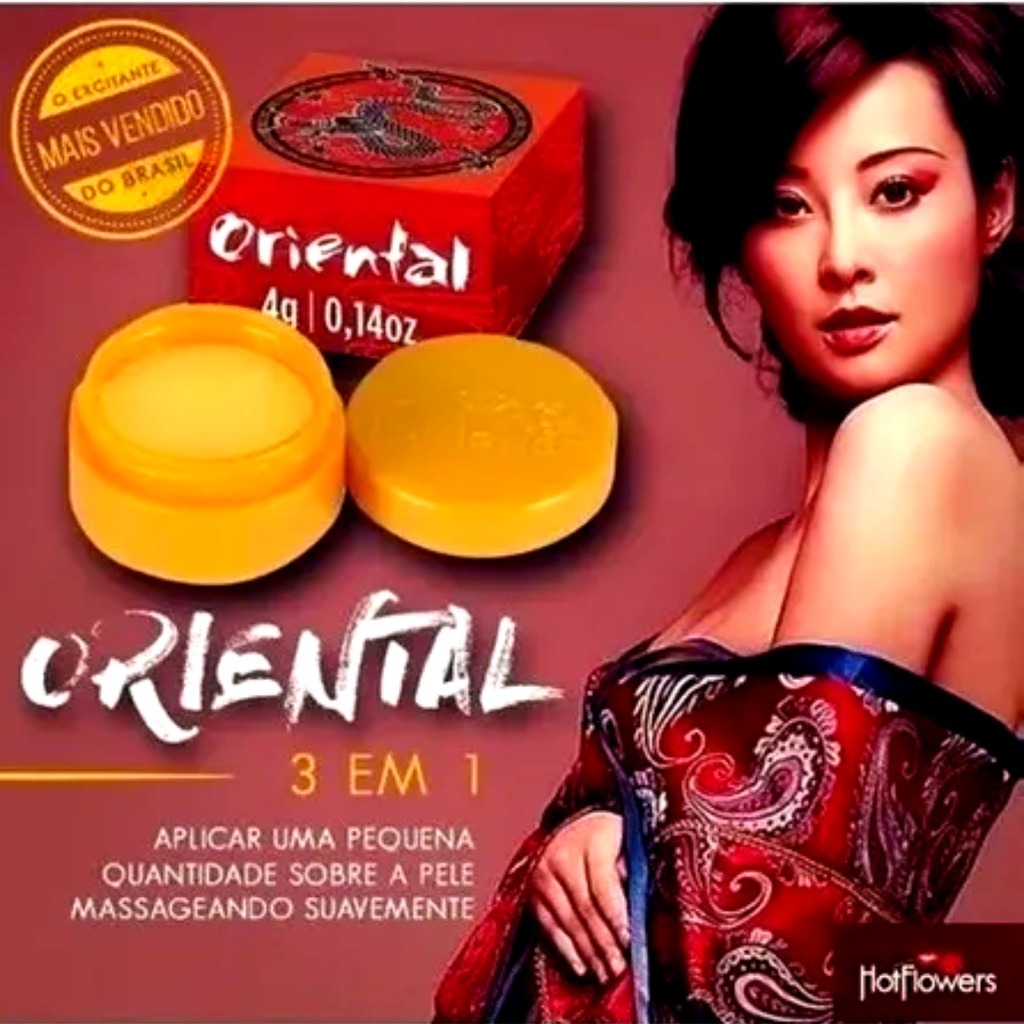 Pomada Massagem Oriental Chinesa Original Hot Flowers 4g Retarda