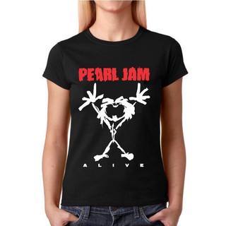 Camiseta Baby Look Feminina Bandas Rock - Pearl Jam Alive - 100% Algodão em Oferta na Shopee