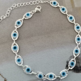 Pulseira Olho Grego Folheado Danhado A Prata 925 em Oferta na Shopee