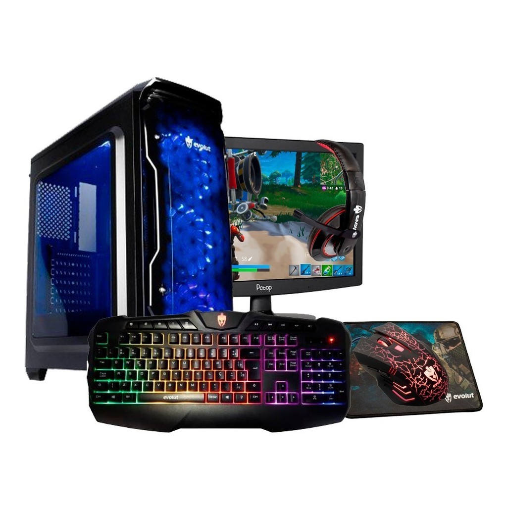 Pc Completo Gamer Cpu Intel Core I5 ,16gb, Gtx 1050ti Lcd 19