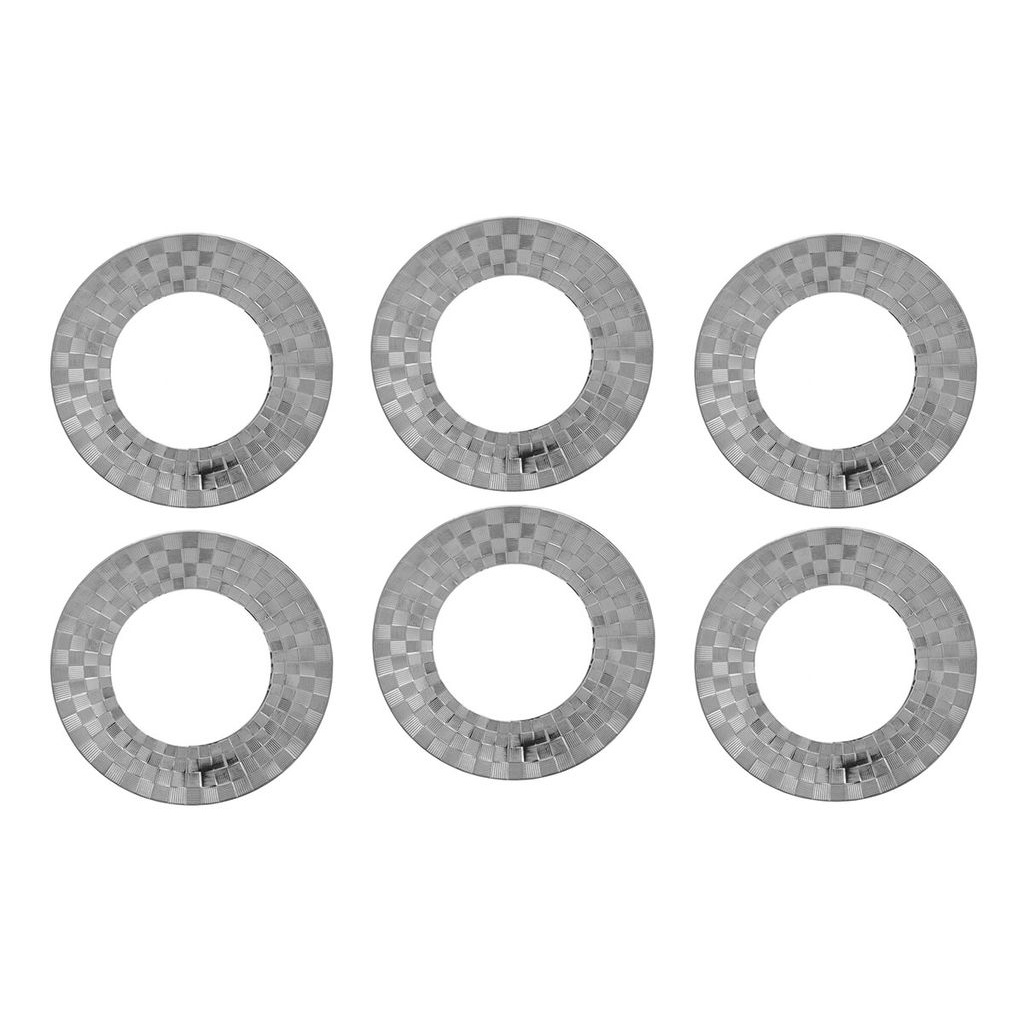 Conjunto 6 Pratos Rasos Porcelana Super White 27x3cm - Wolff