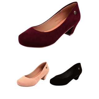 Scarpin Feminino Bico Redondo Tradicional Casual Donna Santa