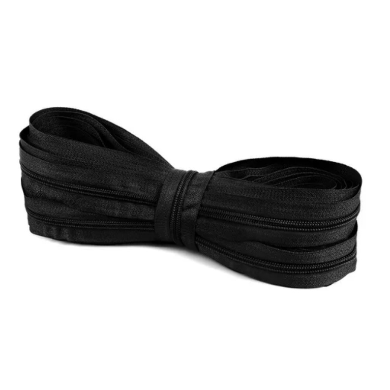 Kit Zíper Nº 5 Ou 6 C/ 5 Metros + 20 Cursores - Várias Cores