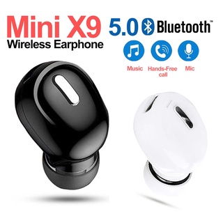 X9 Mini 5.0 Fone De Ouvido Bluetooth Com Microfone handsfree Estéreo Sem Fio Para Android iOS