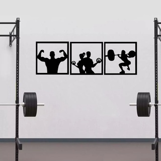 Quadros de academia 3 peças