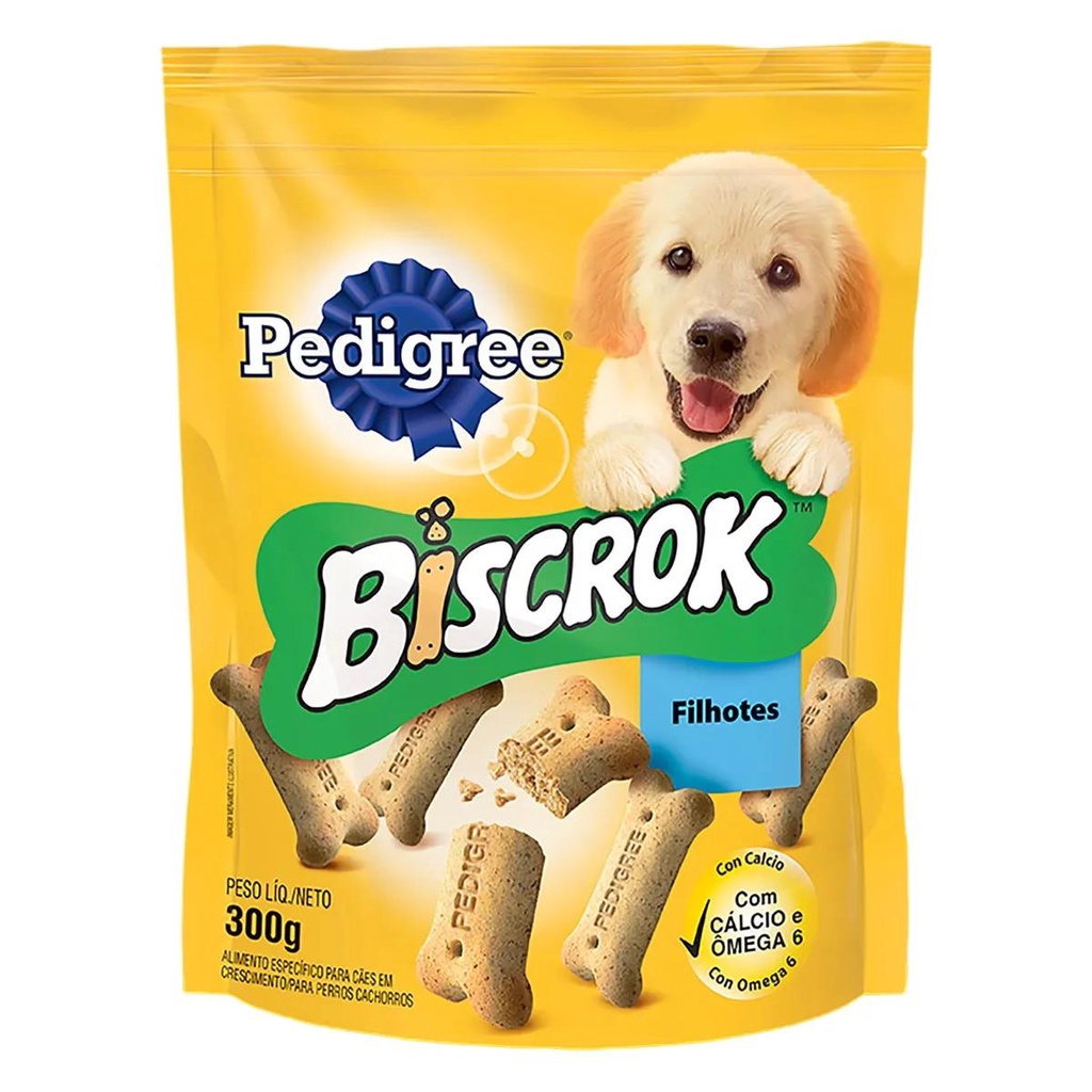 Biscoito Biscrock Para Cães Filhote Pedigree 300g