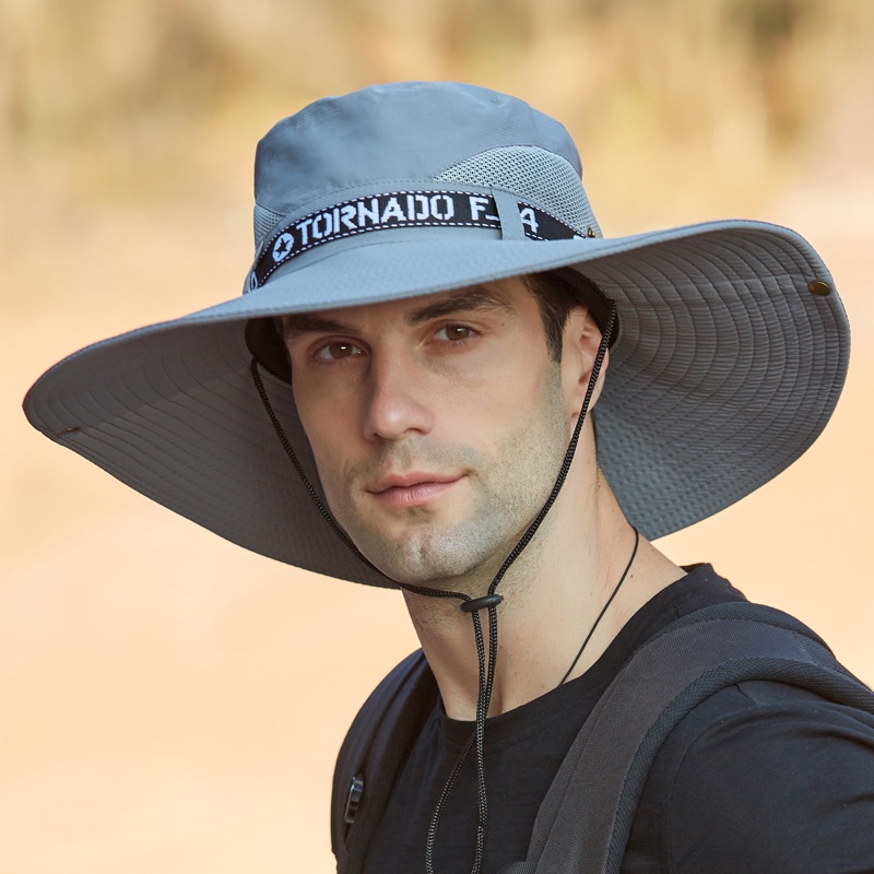 Chapéu De Sol Masculino Esportivo Para Pesca/Proteção Solar/Rosto ...