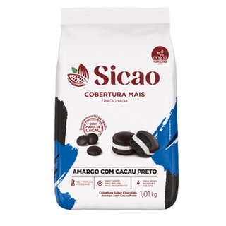 Cobertura Mais Fracionada Amargo Com Cacau Preto Gotas 1,01kg - Sicao