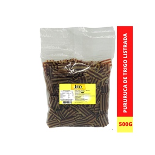 Pururuca de Trigo listrada 500g para fritar com Sal de Bacon( Pellet de trigo) em Oferta na Shopee