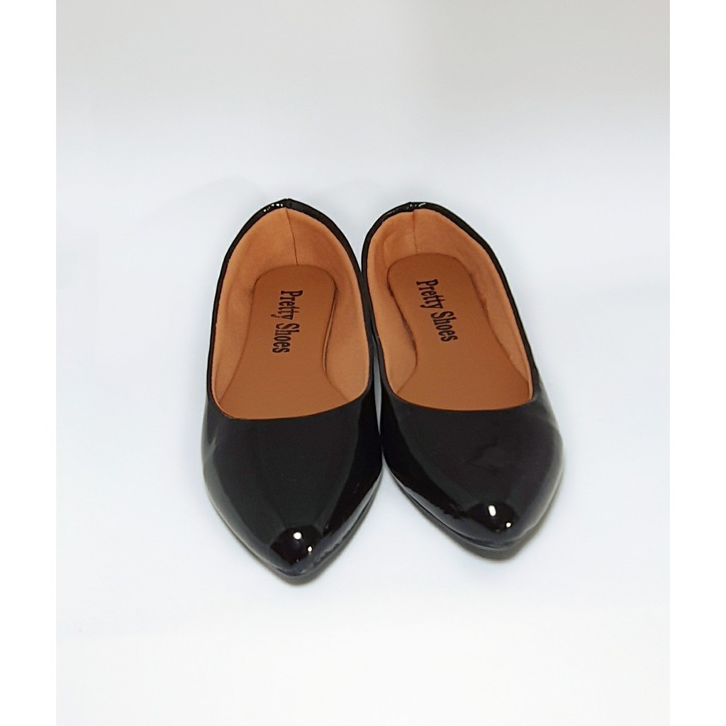 sapatilha feminina verniz estilo clássico moda casual dia a dia bico fino.