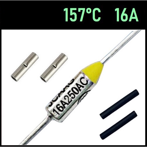 3 Fusível Térmico 16A 250V TF157°C 157C 157°C 157 Graus