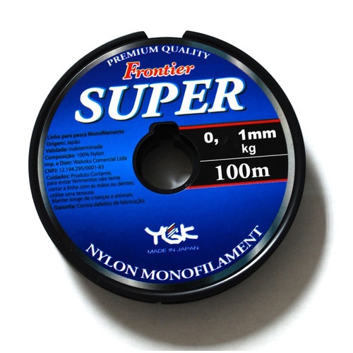 Linha Ygk Frontier Super Monofilamento 0,18mm 2,6kg - 100m