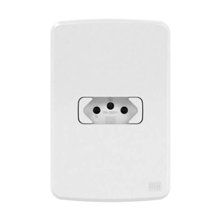 Conjunto 1 Tomada 2P+T Horizontal 20a 250v Branca Compose em Oferta na Shopee