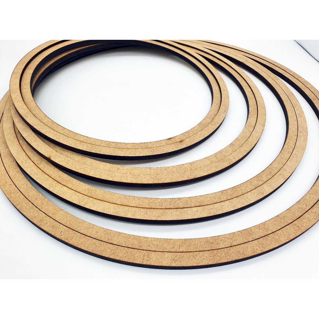 Bastidor De Madeira Kit Com 10 Un De 16cm Moldura Bordado