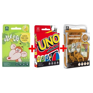 Kit de Jogos de Cartas Uno Original + Jogo de Cartas Mico Copag