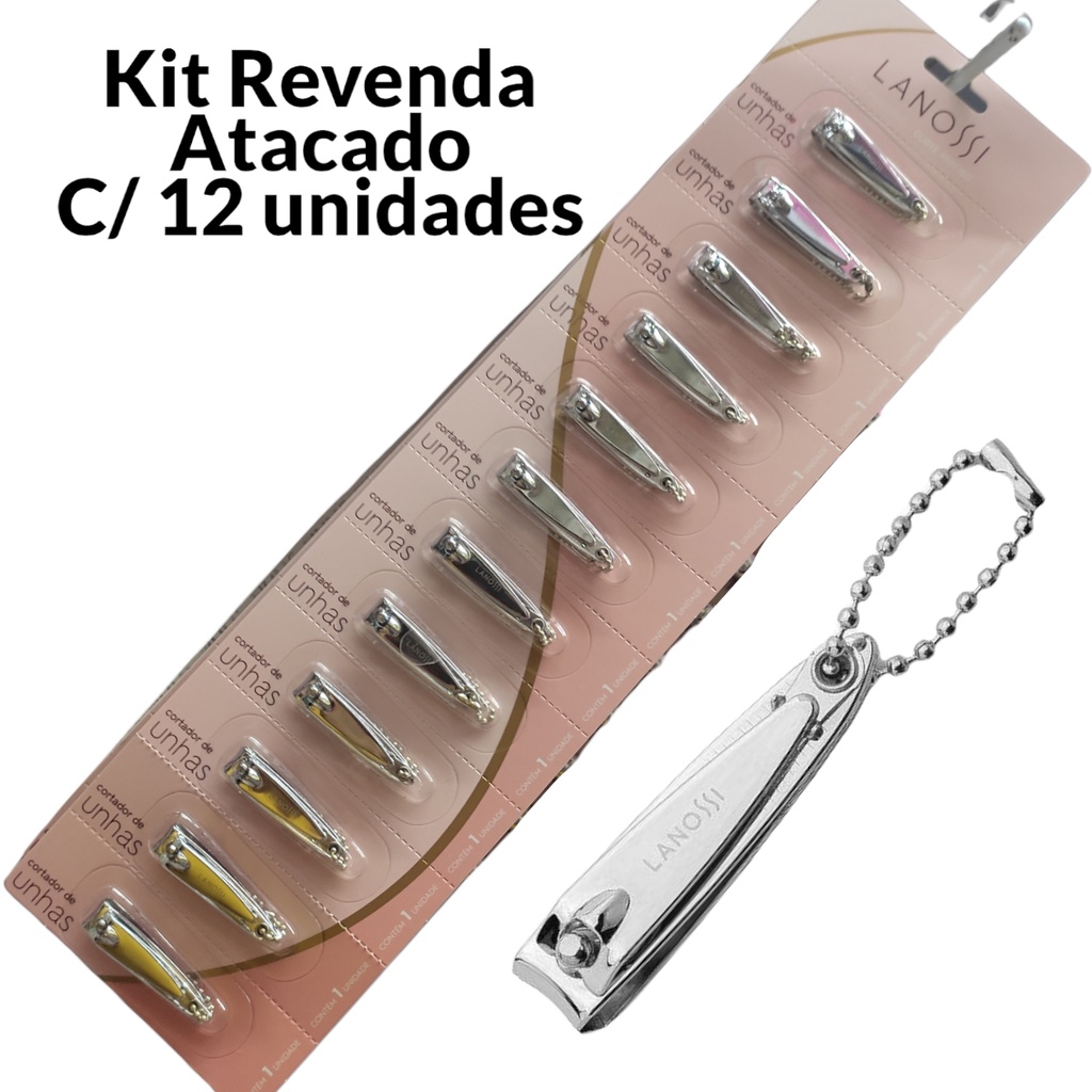 Dictatorship elbow Prospect Kit com 12 Cortador de Unhas lanossi Pequeno Atacado Revenda Brinde |  Shopee Brasil