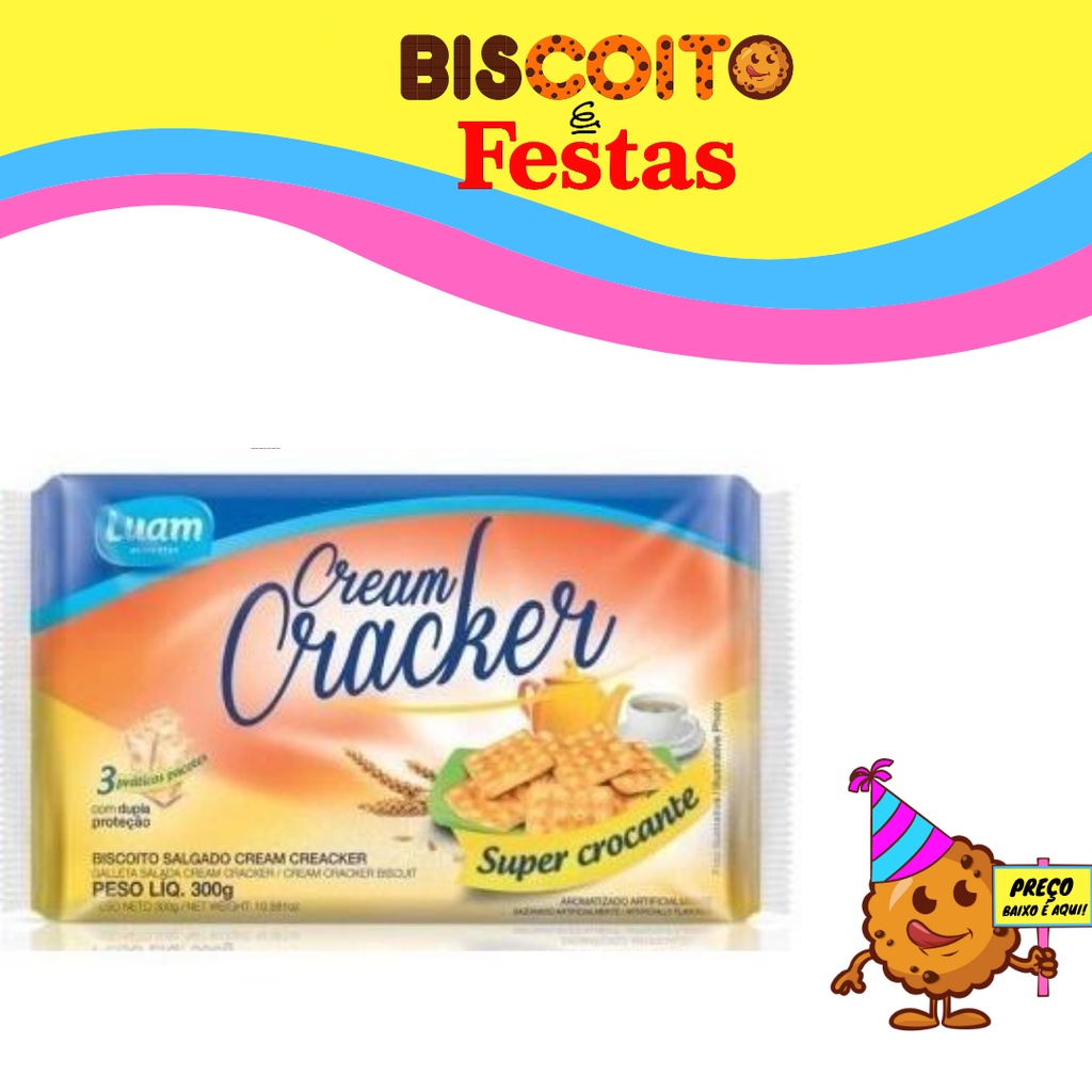 Biscoito Cream Cracker Super Crocante Luam Shopee Brasil