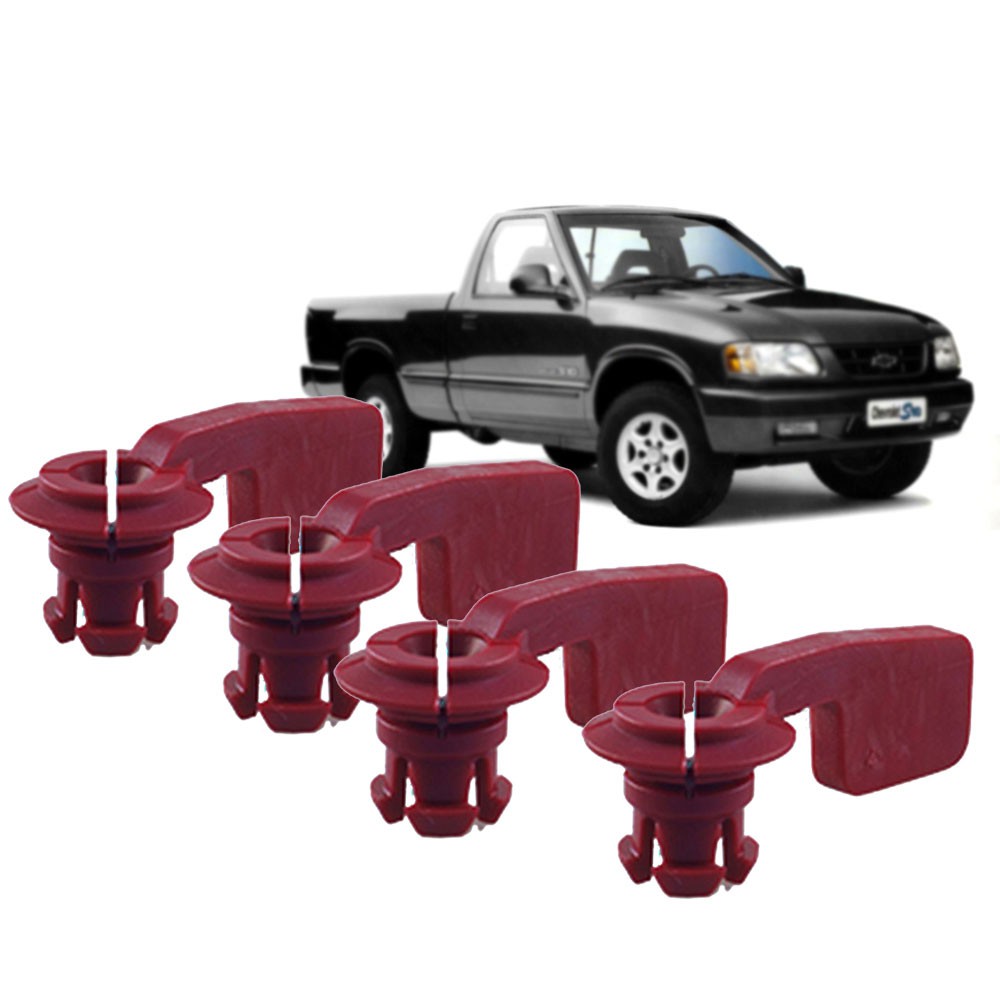 Kit 4 Buchas Do Farol Chevrolet S10 E Blazer 1995 A 2012 em Oferta na Shopee