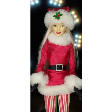 santa helper barbie