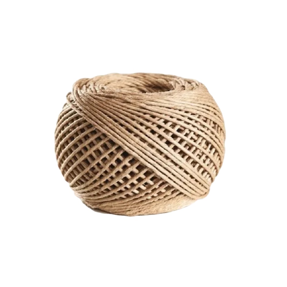 01 Fio Cordao Rami 2mm Rolo 100g Sisal Convite/artesanato/natural/pão Aprox. 75mt
