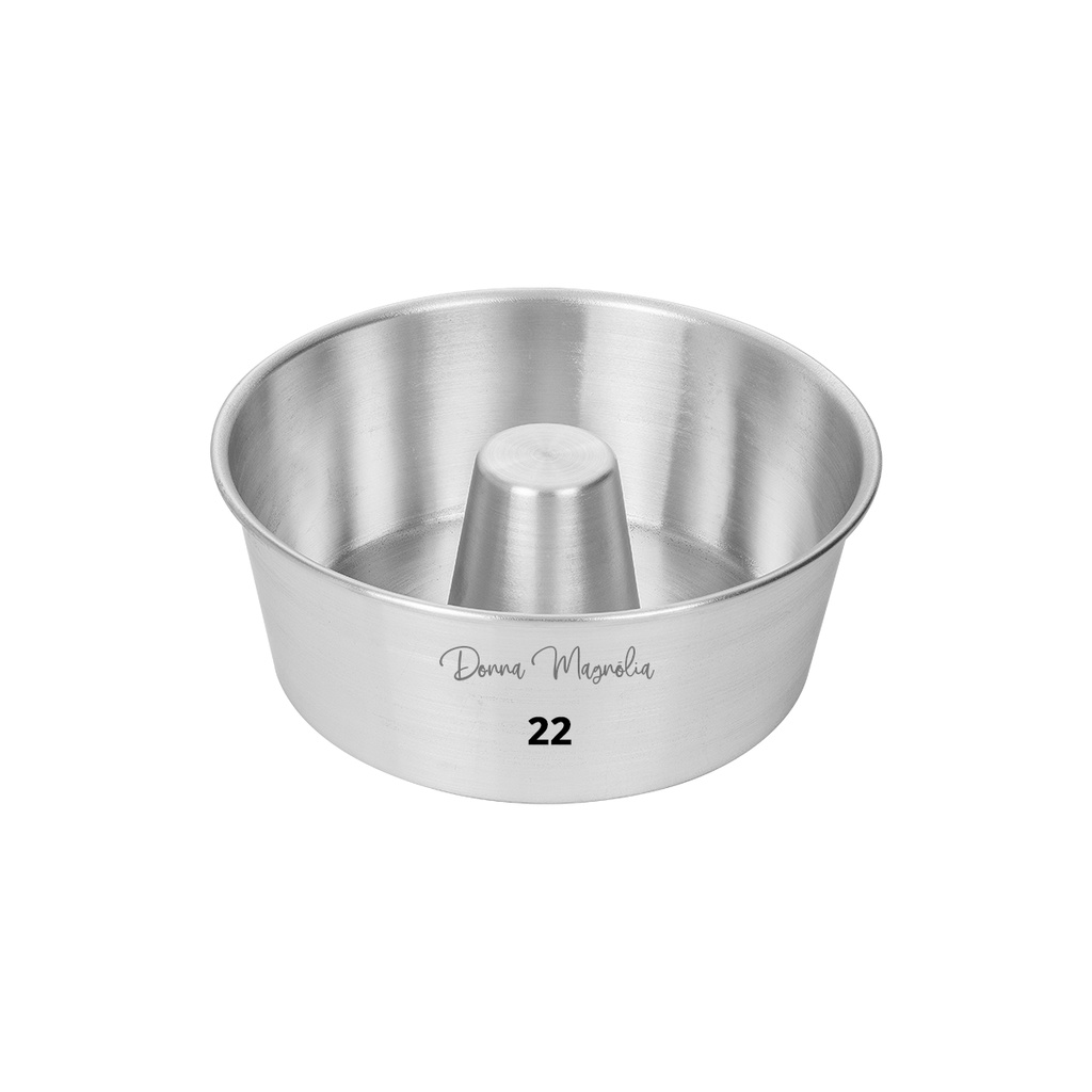 Forma Assadeira Bolo PUDIM Redonda  C / TUBO  N  22 Alumínio - B87-2 em Oferta na Shopee