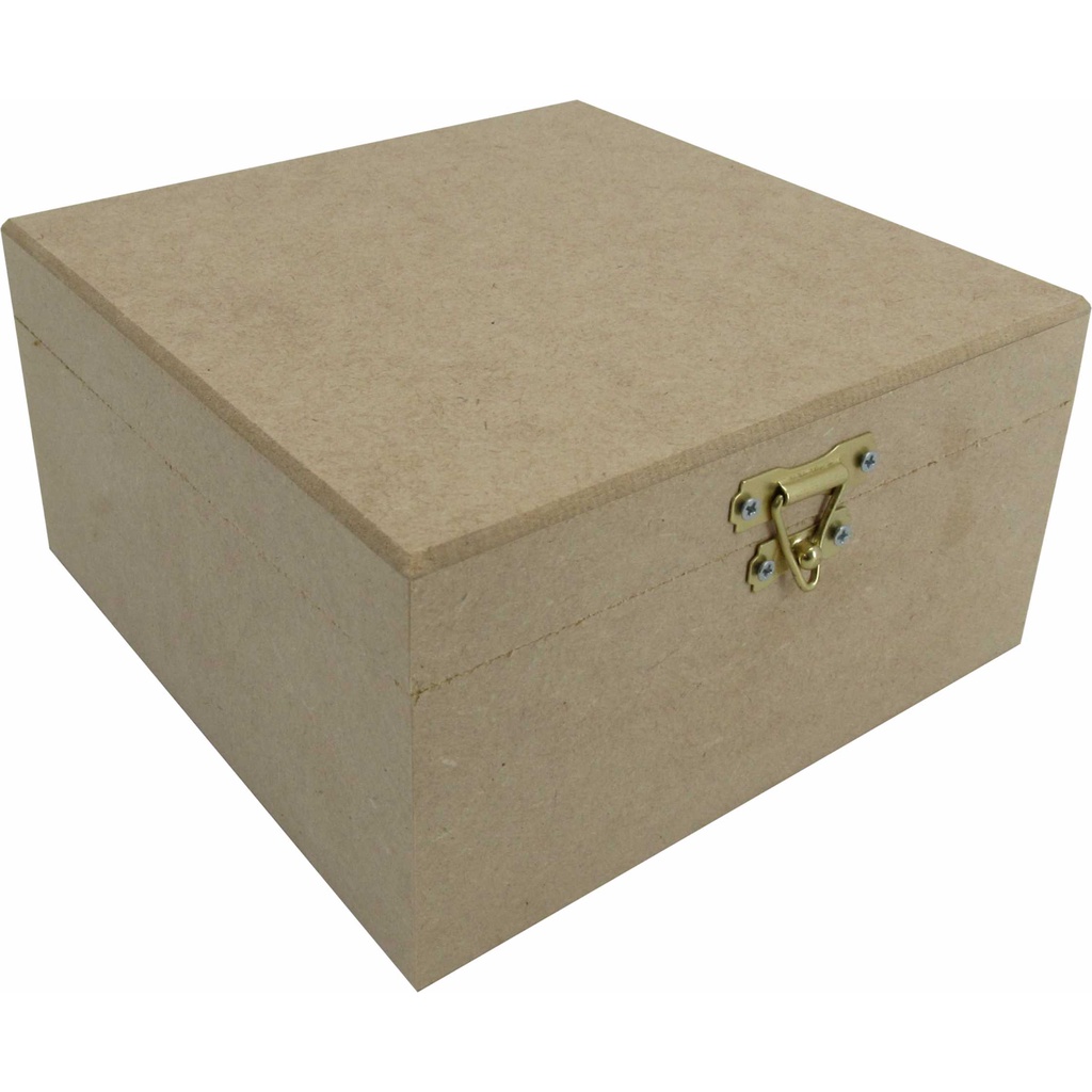 Caixa Organizadora Lisa Fecho e Dobradiça 16x16x9 cm