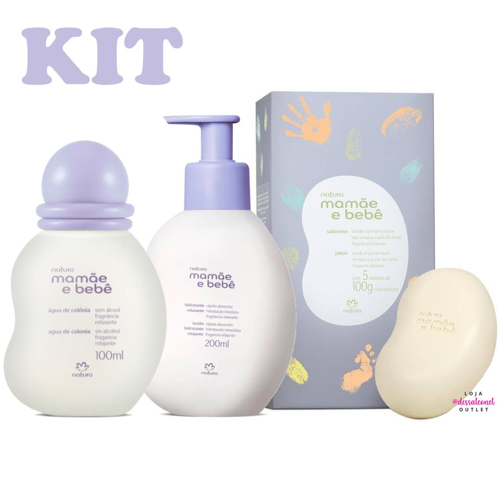 Kit Presente Natura Mamae Bebe Relaxante Colonia Caixa De Sabonetes Hidratante Corporal Perfume Infantil Baby Original Roxo Lilas Shopee Brasil