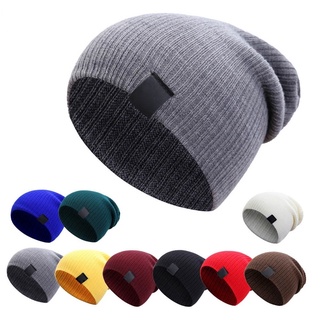 Chapéu De Lã Masculino Para Adultos/Inverno Touca De Malha Elástica Unissex Esqui/Uso Externo