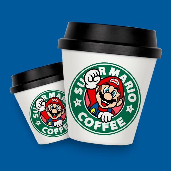 1uni Mini Copo Bucks -  Super Mario, Mario Bros, Pricesa Peach