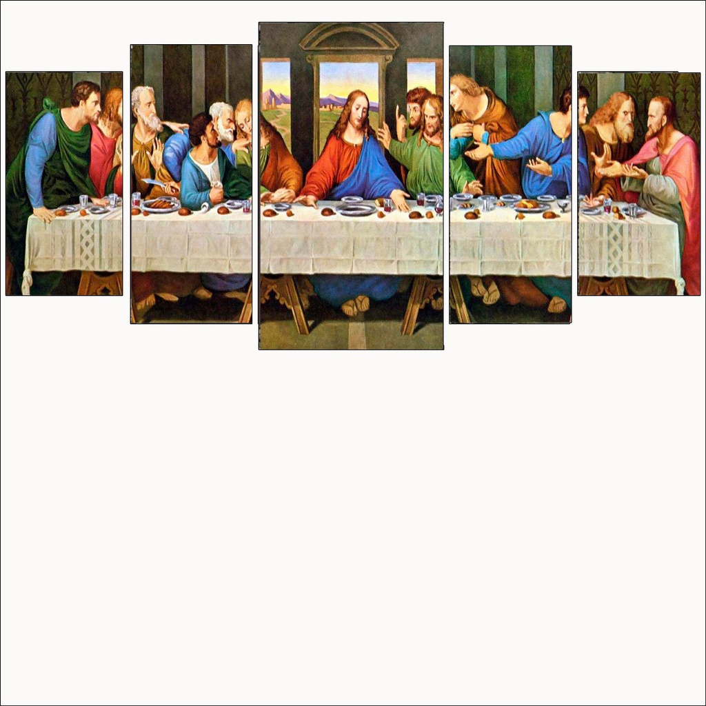 Quadros Decorativo 128x60 Santa Ceia Jesus cristo Lindo N3 promoção lindo