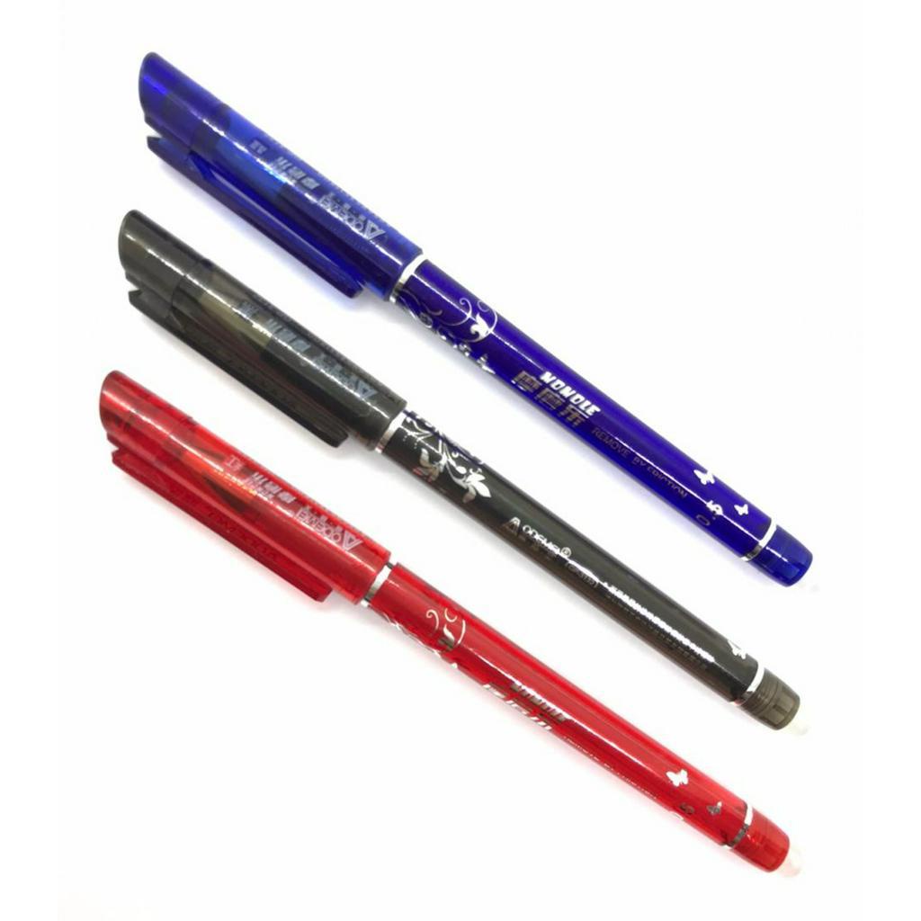 3 Canetas Gel Apagável Ponta 0.5mm Caneta Mágica