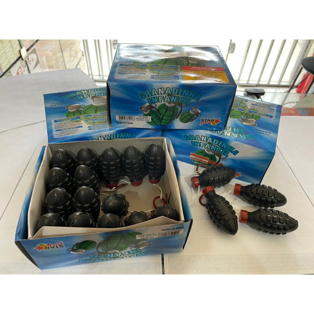 Granadinha Infantil Airsoft 2 Caixas Total 40 Unidades .