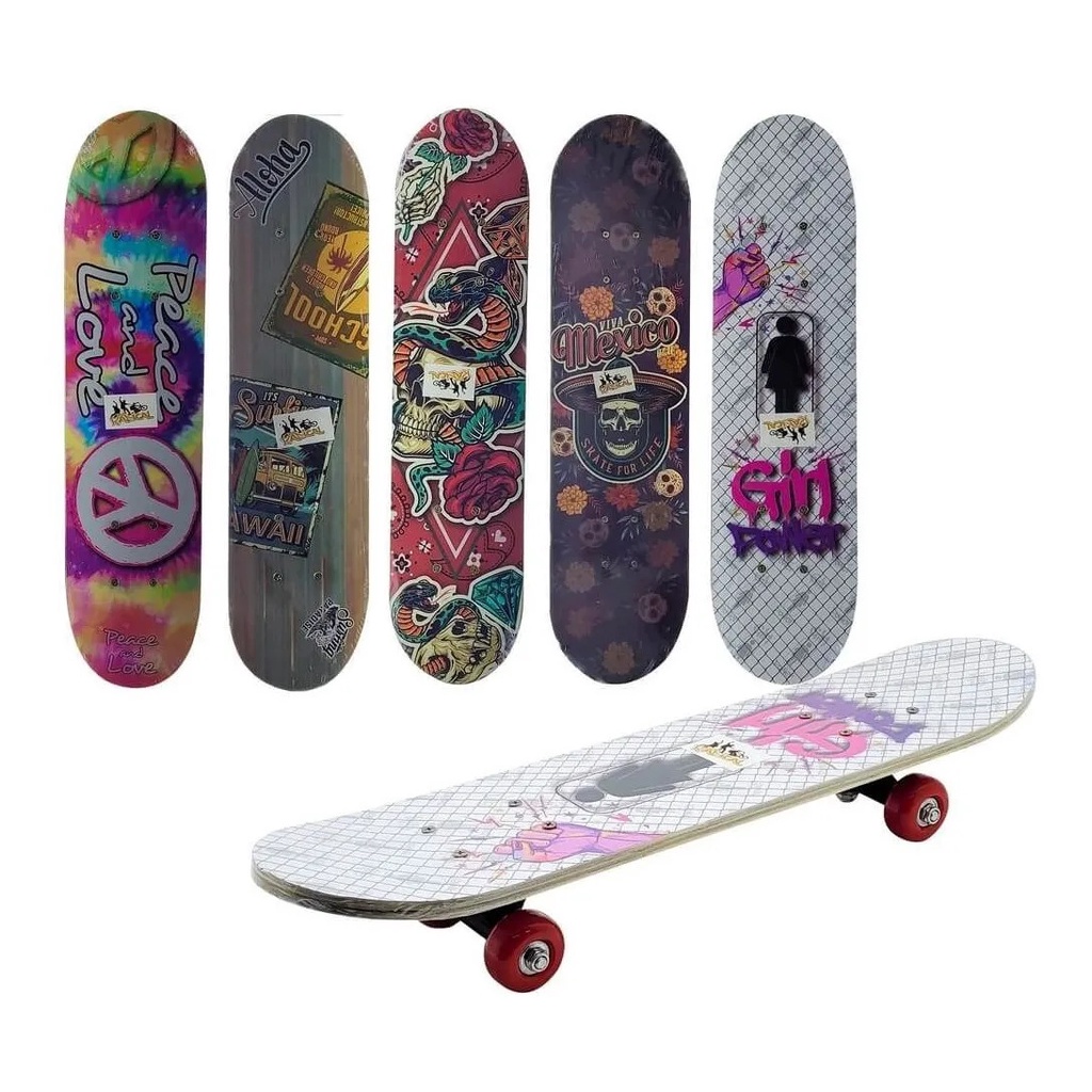 Skate Juvenil Completo Shape SEM LIXA Radical SEMI PROFISSIONAL