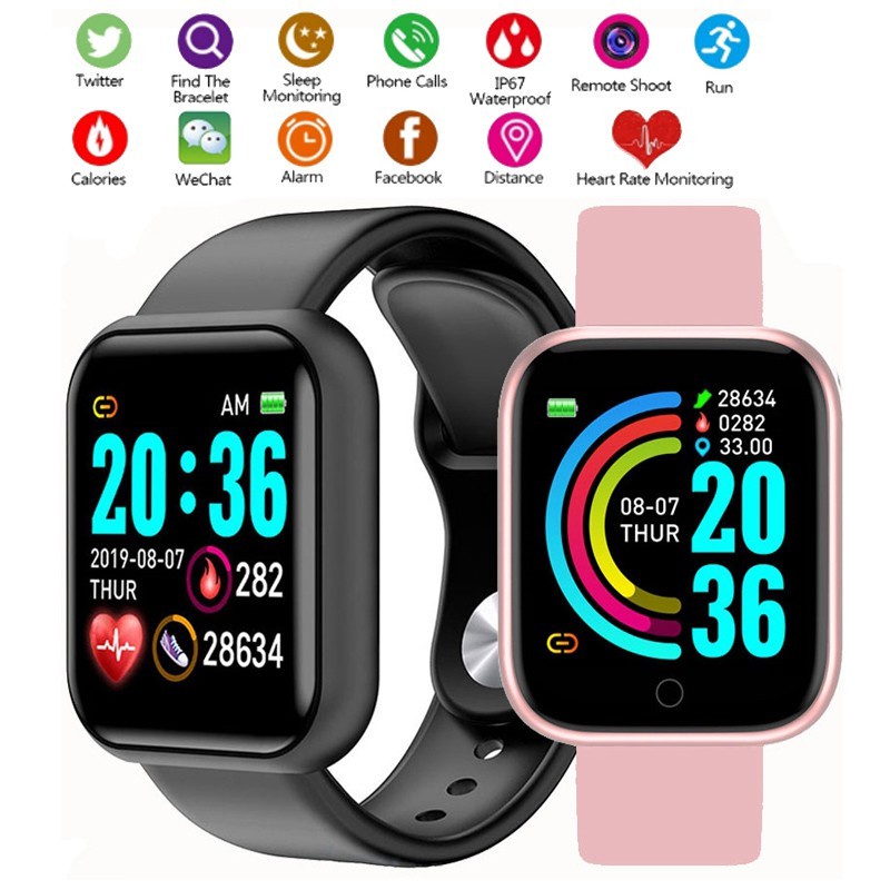 SKMEI Smart Watch Bluetooth com Monitor Fitness/Monitor de Pressão Arterial/Frequência Cardíaca Masculino Smartwatch