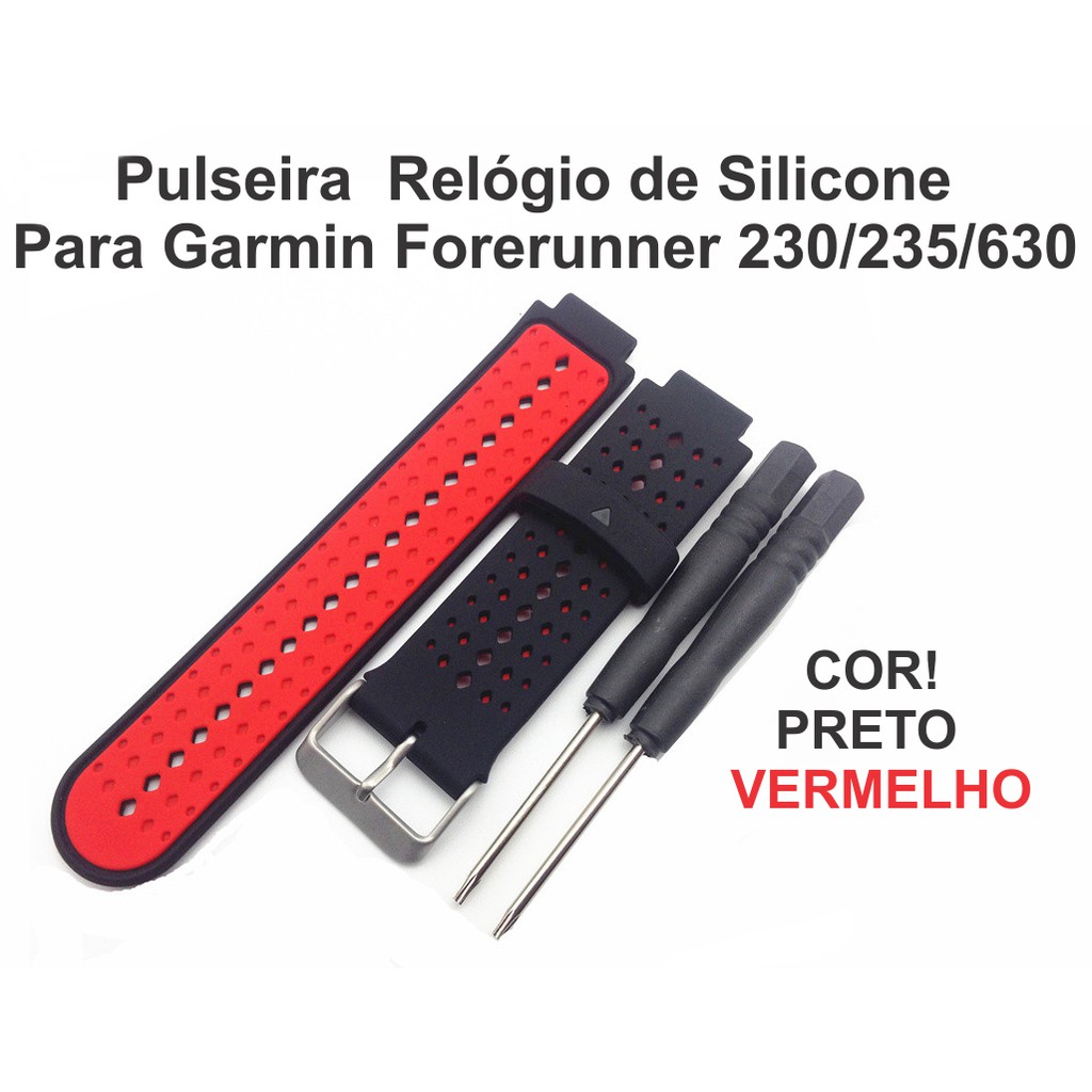 Pulseira Relógio de Silicone Para Garmin Forerunner 230/235/630 Pulseira  Garmin Forerunne