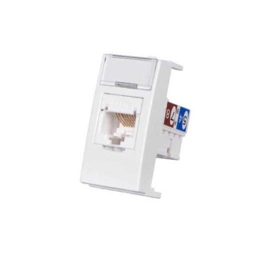 TOMADA MODULAR INFORMATICA RJ45 CAT6 BRANCO CLEAN