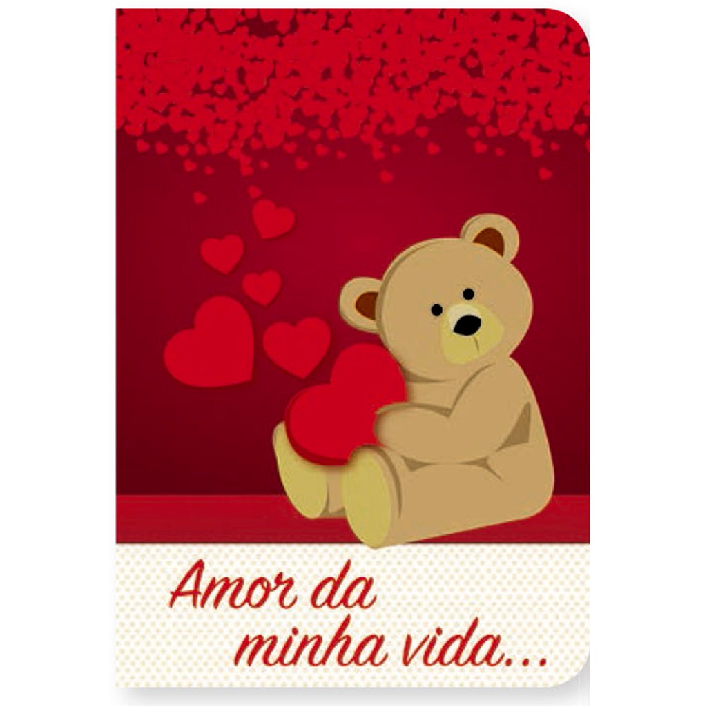 10 Cartões De Amor - Namorados - ursinho - com envelopes, tamanho 10 X 15  cm (A5003) | Shopee Brasil