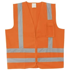 Colete Refletivo com Bolso Laranja PPS 12 PROTEPLUS Tamanho XG