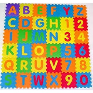 Tapete Eva Educativo Sensorial Infantil Emborrachado 36 Peças - Brinquedo Criancas Fidget Toys