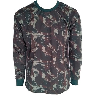 Camiseta Camuflada Padrão Exército - Manga Longa - Dry fit