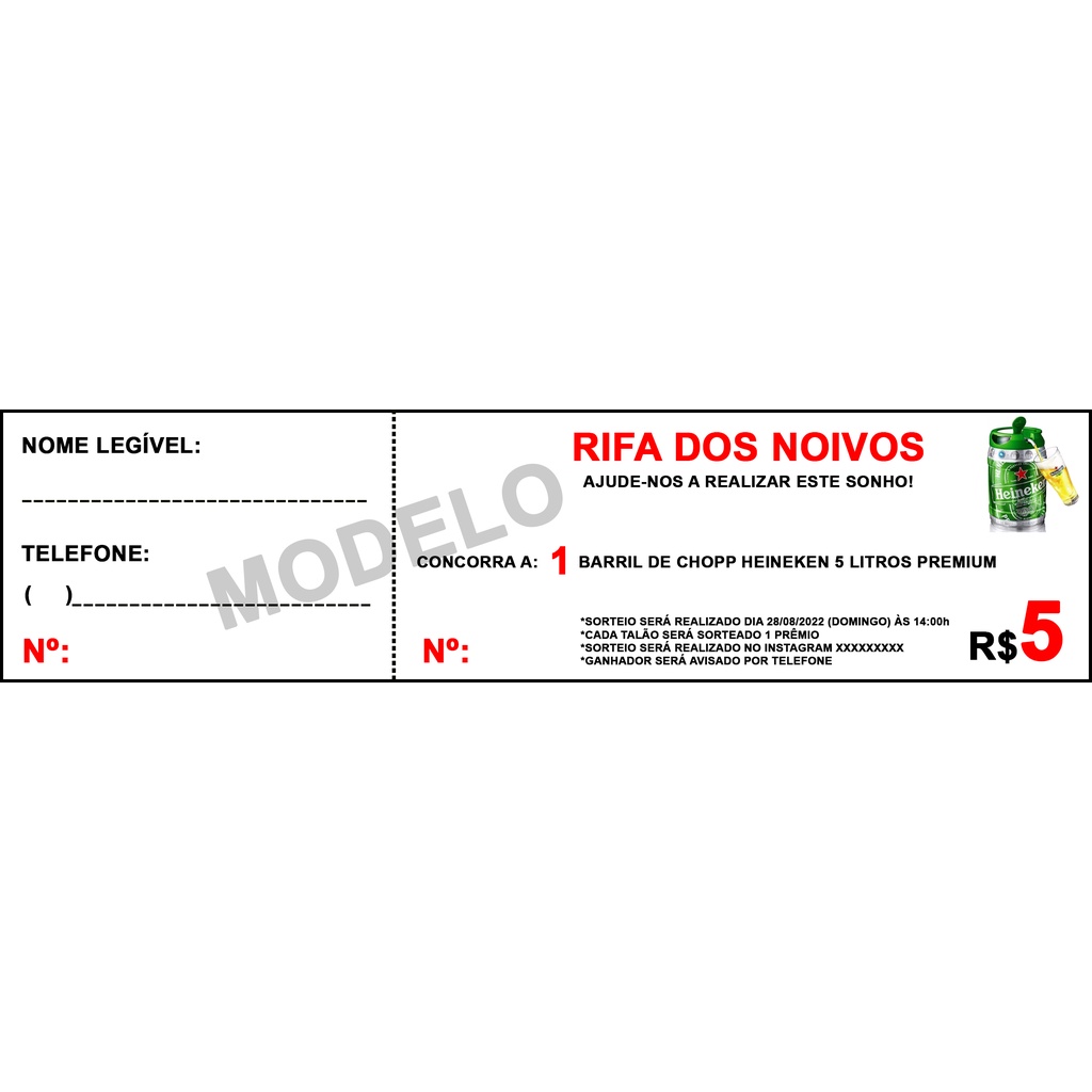 Topo 70 Imagem Modelo De Talão De Rifa Vn 8481