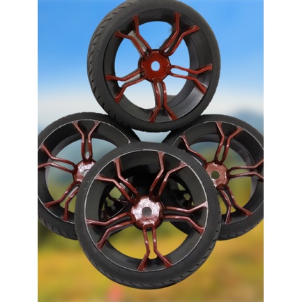 Pneu Automodelo lamborghini Aro Roda Rc 1/10 1/16 Onroad 4pçs Hsp Himoto Rodas para carrinho de controle remoto