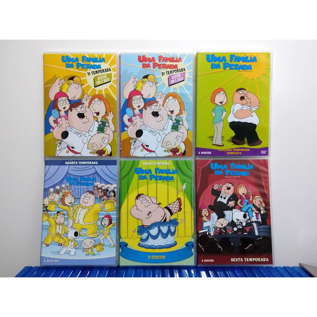 DVD Box Uma Família da Pesada / Family Guy - Temporadas 1 a 12 - Original e Novo - SEM LACRE