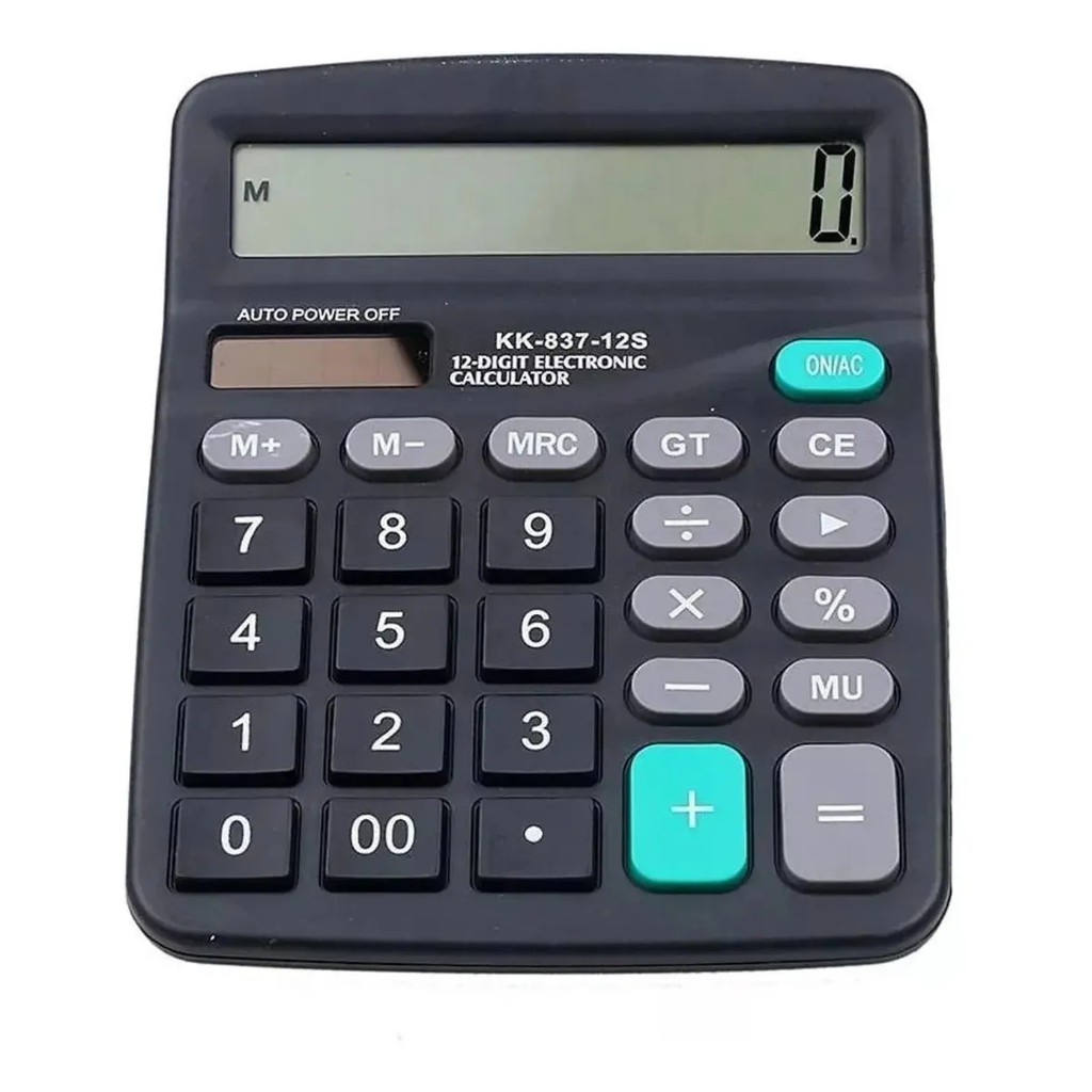 Calculadora KK-837B Barata De Mesa Comercial Escritório 12 Dígitos A30 ...