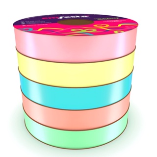 Rolo de Fita plástica decorativa com 50metros x 30mm linha Candy /Fitilho 5mmX50m Laço Presente em Oferta na Shopee