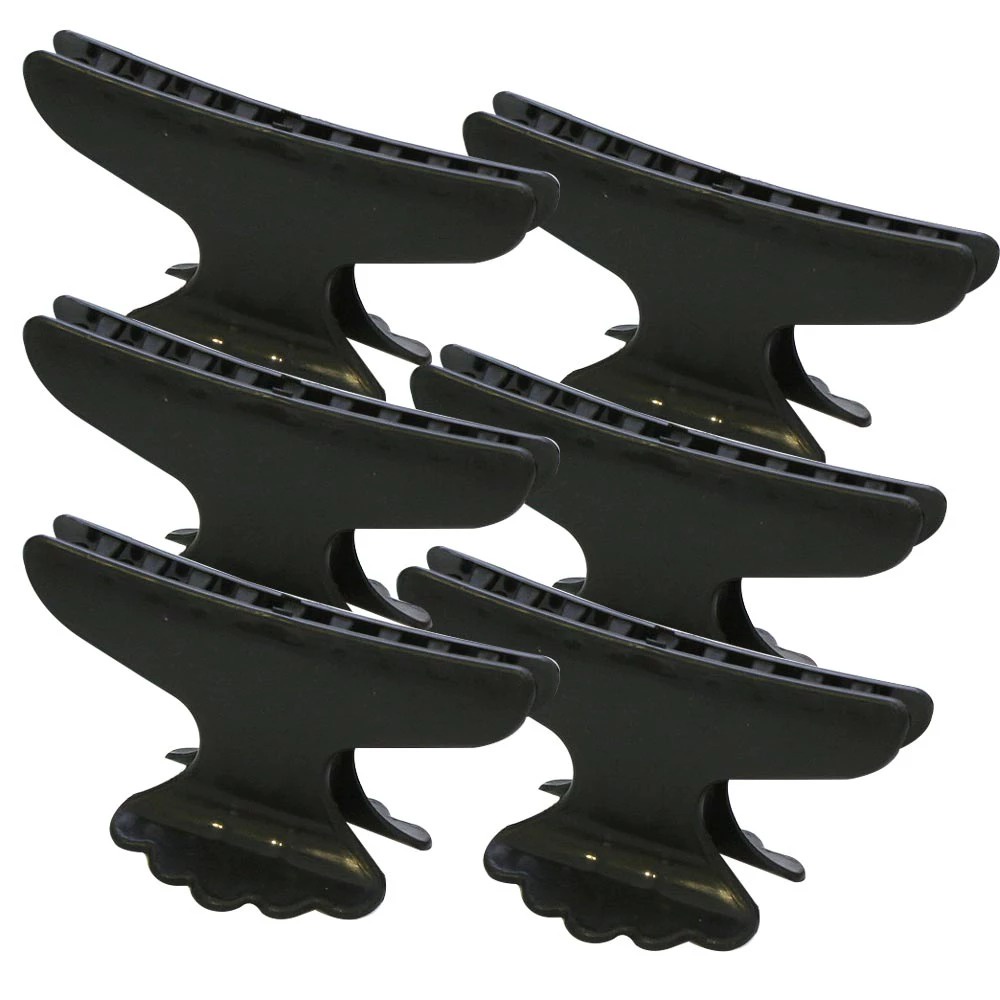 Kit Com 6 Grampos,Prendedores Piranhas De Cabelo - Salão Cabeleireiro