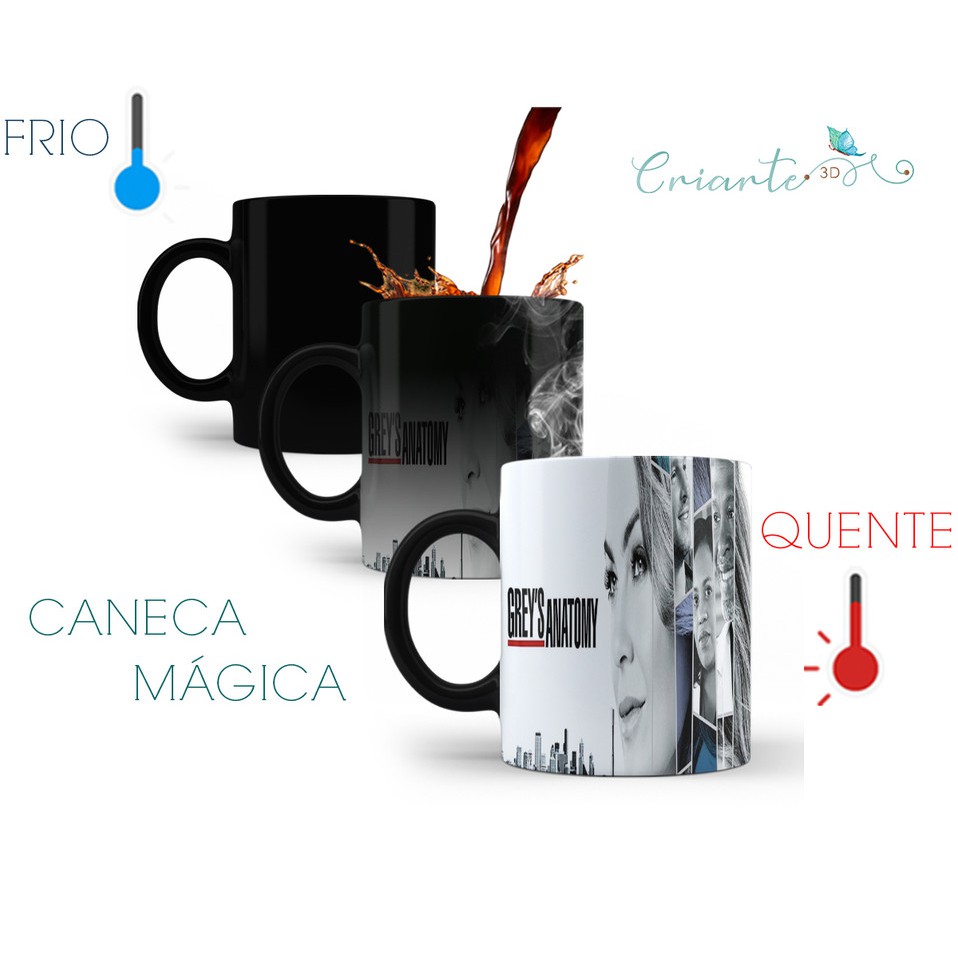 Caneca Porcelana Mágica Grey's Anatomy #26