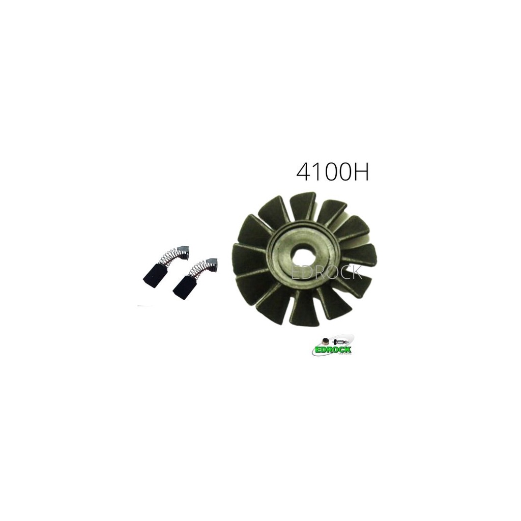 Ventoinha / Ventilador do Induzido + Carvão para Makita 4100H
